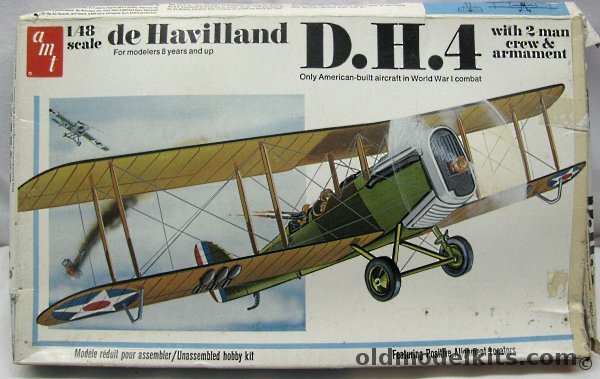 AMT 1/48 De Havilland DH-4 - Bagged, T646 plastic model kit
